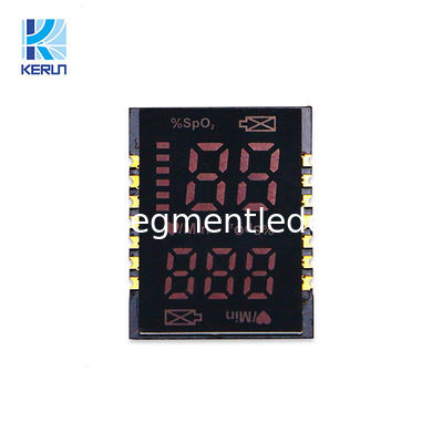 จอแสดงผล LED หลอด LED เจ็ดเซกเมนต์บางเฉียบสำหรับ Oximeter อุปกรณ์เพื่อสุขภาพ